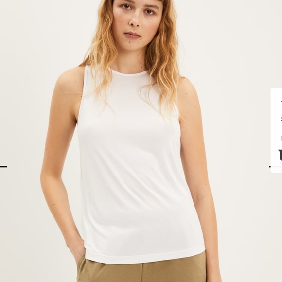 The Supersoft Fluid Tank Top in Bright White - Picture 1 of 8